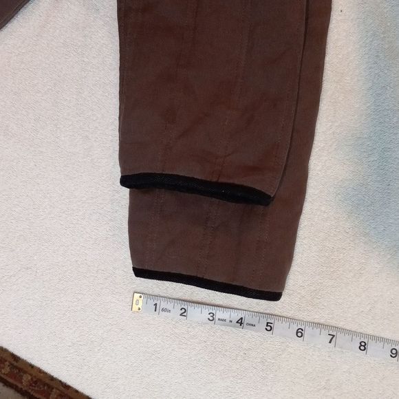 Vintage LUTAR Tan Black Lined Silk Coat - Picture 12 of 15